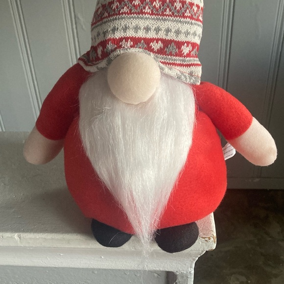 NWT- 16” Adorable Red- White, Red & Gray ❄️ Hat- Holiday Gnome Decoration - Picture 5 of 16